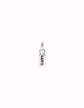 Charm With Lucky Word - Silver