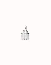 Charm With Padlock Shape - Silver