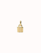 Charm With Padlock Shape - Gold
