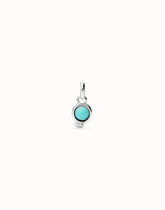 Charm With Turquoise Stone - Silver
