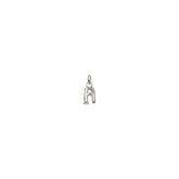 Small A Initial Charm - Silver
