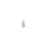 Small B Initial Charm - Silver