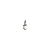 Small C Initial Charm - Silver