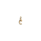 Small C Initial Charm - Gold