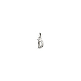 Small D Initial Charm - Silver