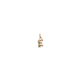 Small E Initial Charm - Gold