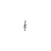 Small F Initial Charm - Silver