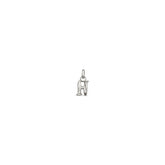 Small H Initial Charm - Silver