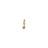Small J Initial Charm - Gold