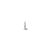 Small L Initial Charm - Silver