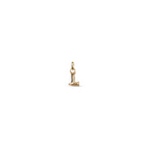 Small L Initial Charm - Gold