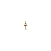 Small T Initial Charm - Gold