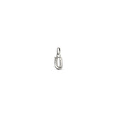 Small U Initial Charm - Silver