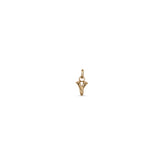 Small Y Initial Charm - Gold