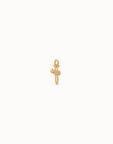Cross-Shaped Piercing Charm - Gold
