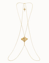 Body Chain Pendant With Stingray - Gold
