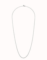 Long Link Chain Necklace - Silver