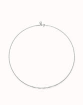 Link Chain Charm Necklace - Silver