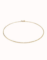 Short Link Chain Charm Necklace - Gold