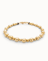 Beaded Short Necklace - Gold