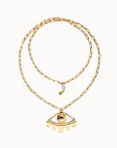 Long Necklace In Gold 18K With Big Eye Detail