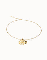 Short Necklace In Gold 18K With Small Eye Detail