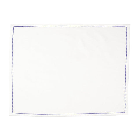 Cotone Linens Ivory Placemats With Stitching - Set Of 4