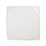 Cotone Linens Ivory Napkins With Stitching - Set Of 4