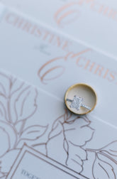 Rose Gold Camellia Invitations Set of 100