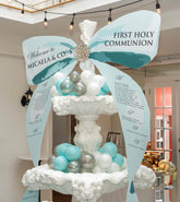 True Tiffany Blue Bow Shaped Seating Chart