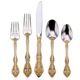 Golden Michelangelo 5-Piece Flatware Set