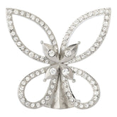 Silver Papillon Figurine - Clear
