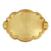 Florentine Wooden Accessories Gold Handled Large Tray