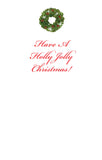 Christmas Wreath Holiday Cards (Set of 60)