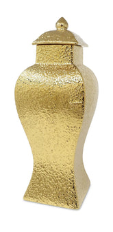 Hammered Gold Ginger Jar - Medium