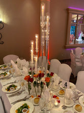 Candelabra Centerpiece - W/ Bud Vases
