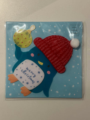 Cozy Penguin Christmas Greeting Card (Limited Quantities)