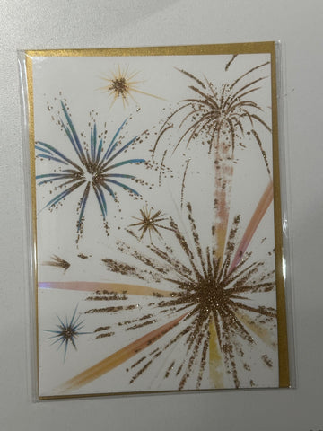 Fireworks New Year Greeting Card (Limited Quantities)