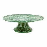 Lastra Holiday Green Figural Cake Stand