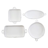 Lastra White 4-piece Bakeware Essentials Set