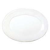 Lastra White Small Oval Platter