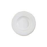 Lastra White Rimmed Pasta Bowl