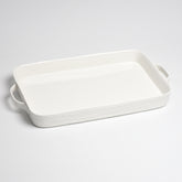 Le Blanc Rectangular Tray with Handles
