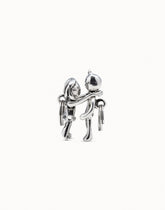 Key Ring In Metal Clad With Sterling Silver