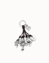 Key Ring In Metal Clad With Sterling Silver