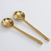 Madera Salad Servers - Gold