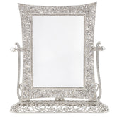 Windsor Magnified Standing Mirror - Silver