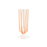 Nuovo Stripe Orange Champagne Glass
