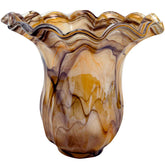 Onda Glass Tortoiseshell Large Tulip Vase