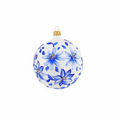 Ornaments Blue and White Flowers Ornament